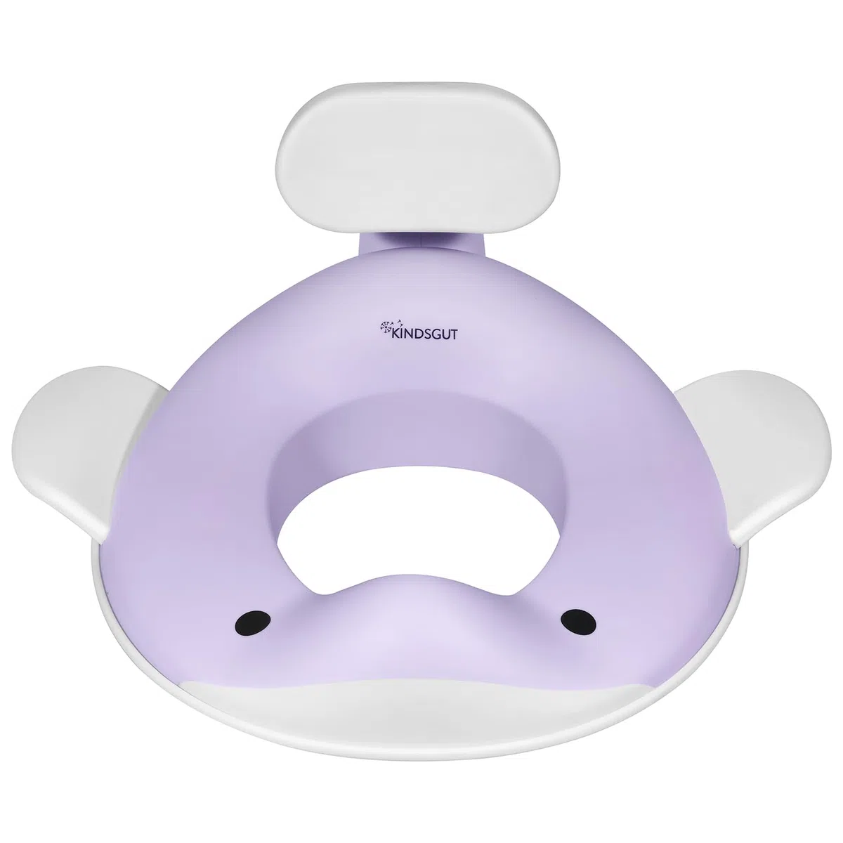 Kindsgut Réducteur de toilette baleine pour enfants, conception de baleine adaptée aux enfants, dans des couleurs subtiles et modernes, adapté aux enfants, lilas