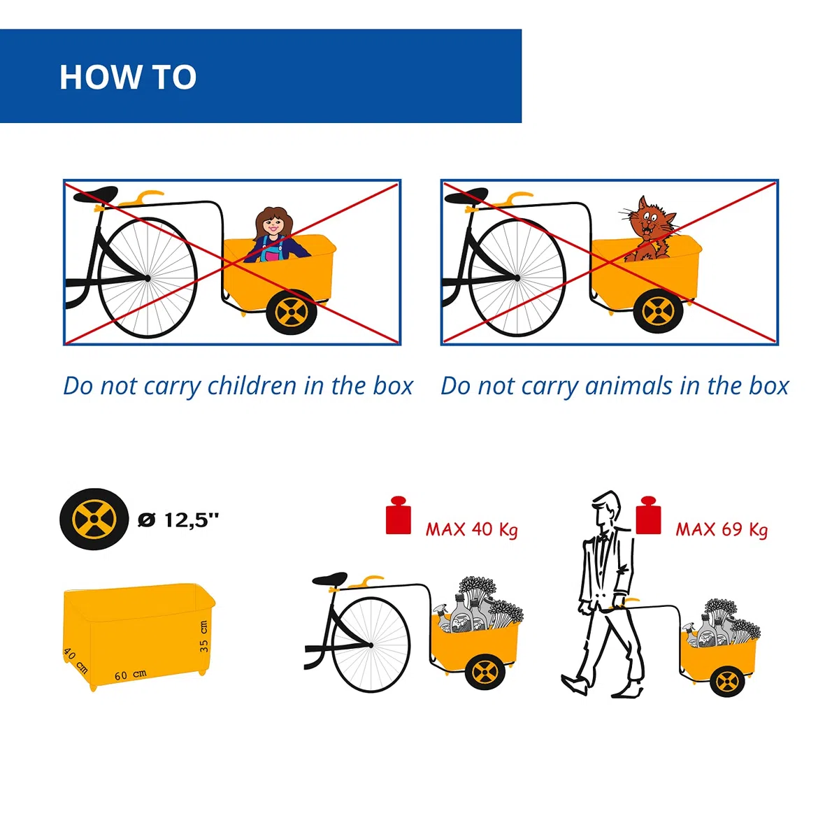 b bellelli Eco Trailer Remorque pour vélos Chariot Manuel