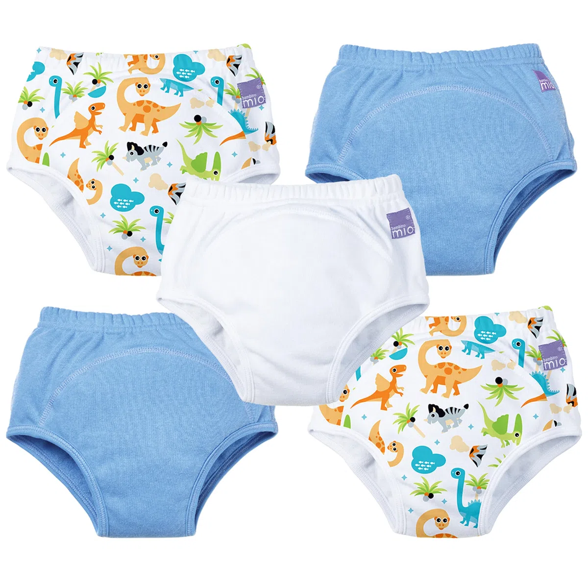 Bambino Mio, Culotte d'apprentissage Lavable, unisexe, pour garçons et filles, mix garçon dino, 18-24 mois, lot de 5