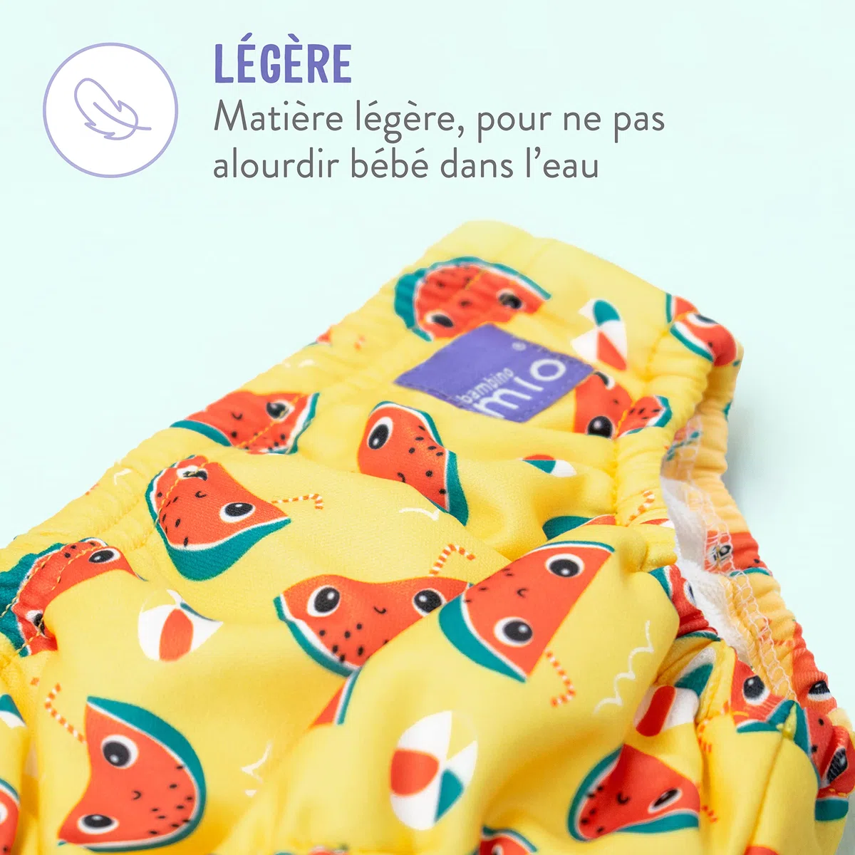 Bambino Mio Maillot de bain bébé protection solaire UPF40+ 2 couches 1 t-shirt anti-uv XL (2 ans et +)