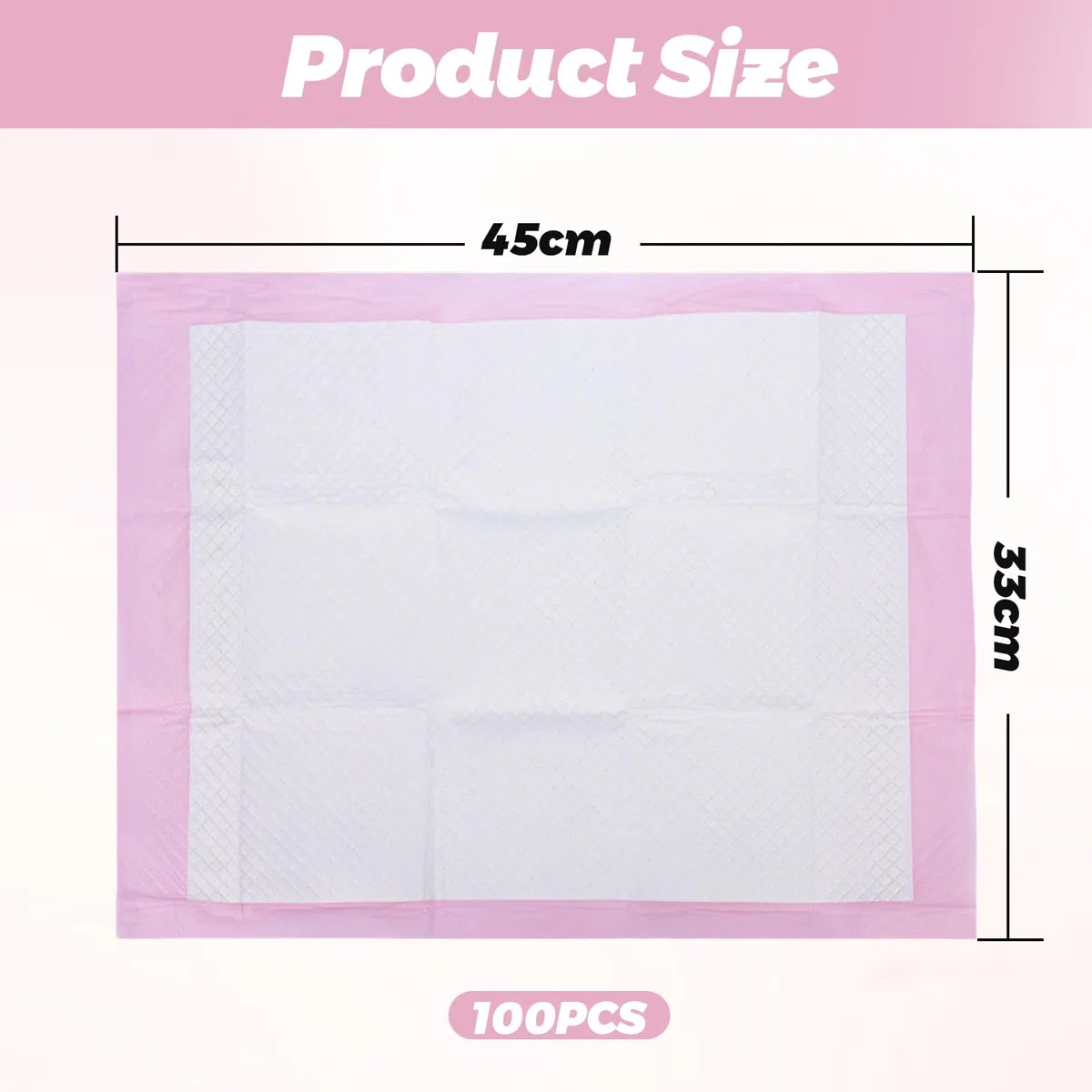 Lot de 100 Alese Jetable Bebe, Matelas à Langer pour Bebe 33 × 45cm, Tapis de Change Respirantes Ultra Doux, Anti-Fuite, Imperméables pour Table à Langer et Lit Bebe