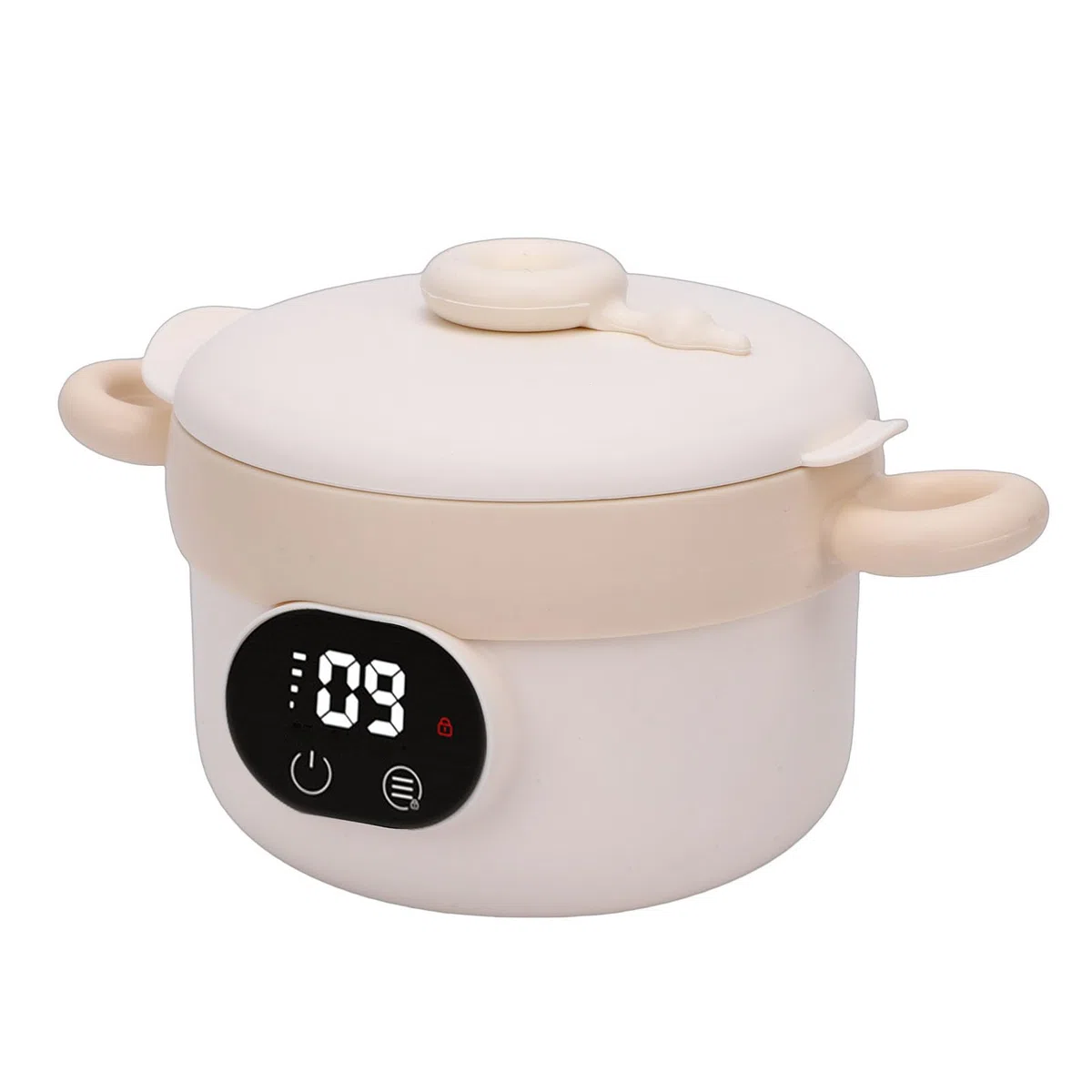 Eacam Bol Chauffant électrique pour Aliments pour Bébés, Chauffe-plats, Bol D'alimentation Nourrissons, Contrôle Intelligent de la Température, Température Constante, Cha (Lait Abricot)