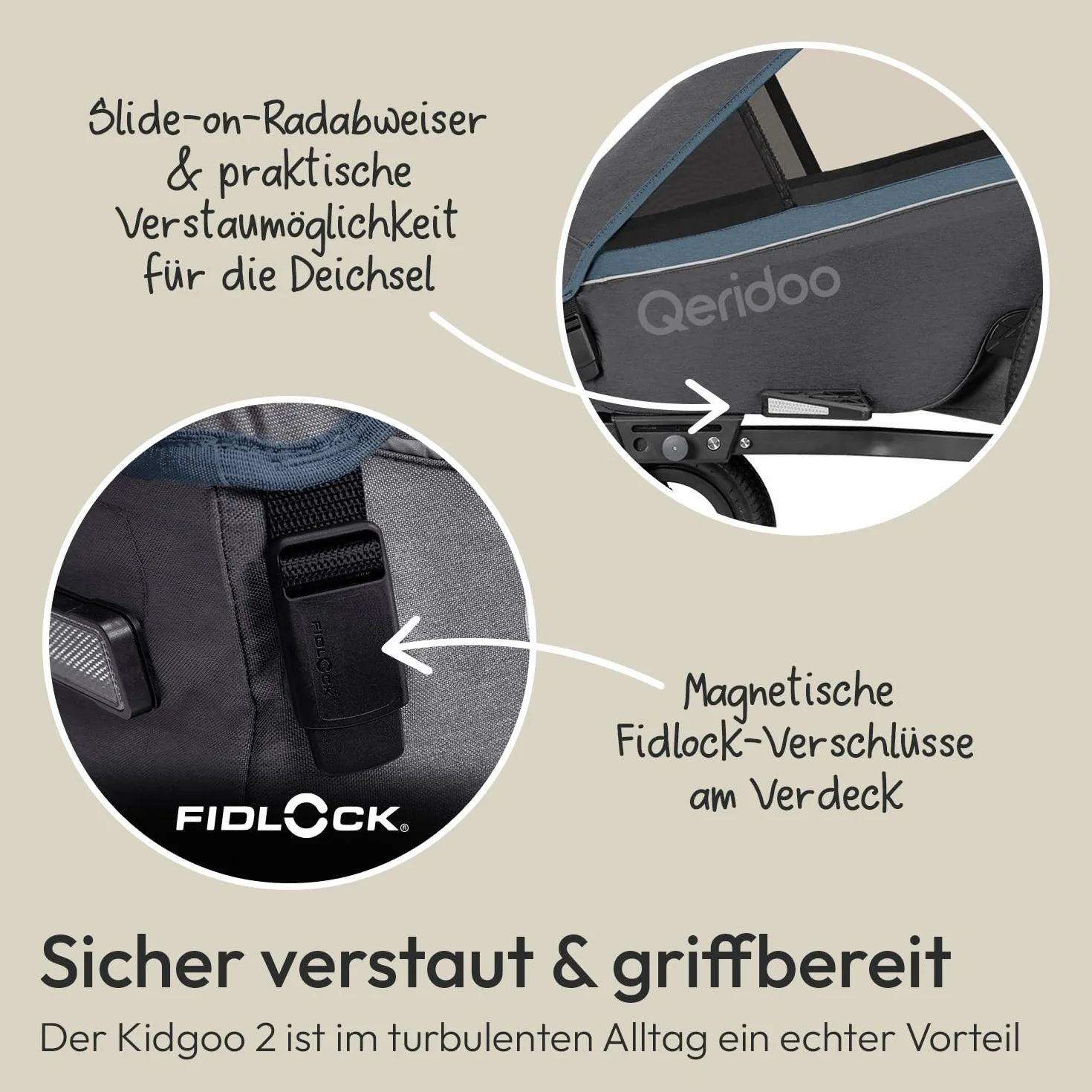 Qeridoo Kidgoo2 Trailer Max 60 kg