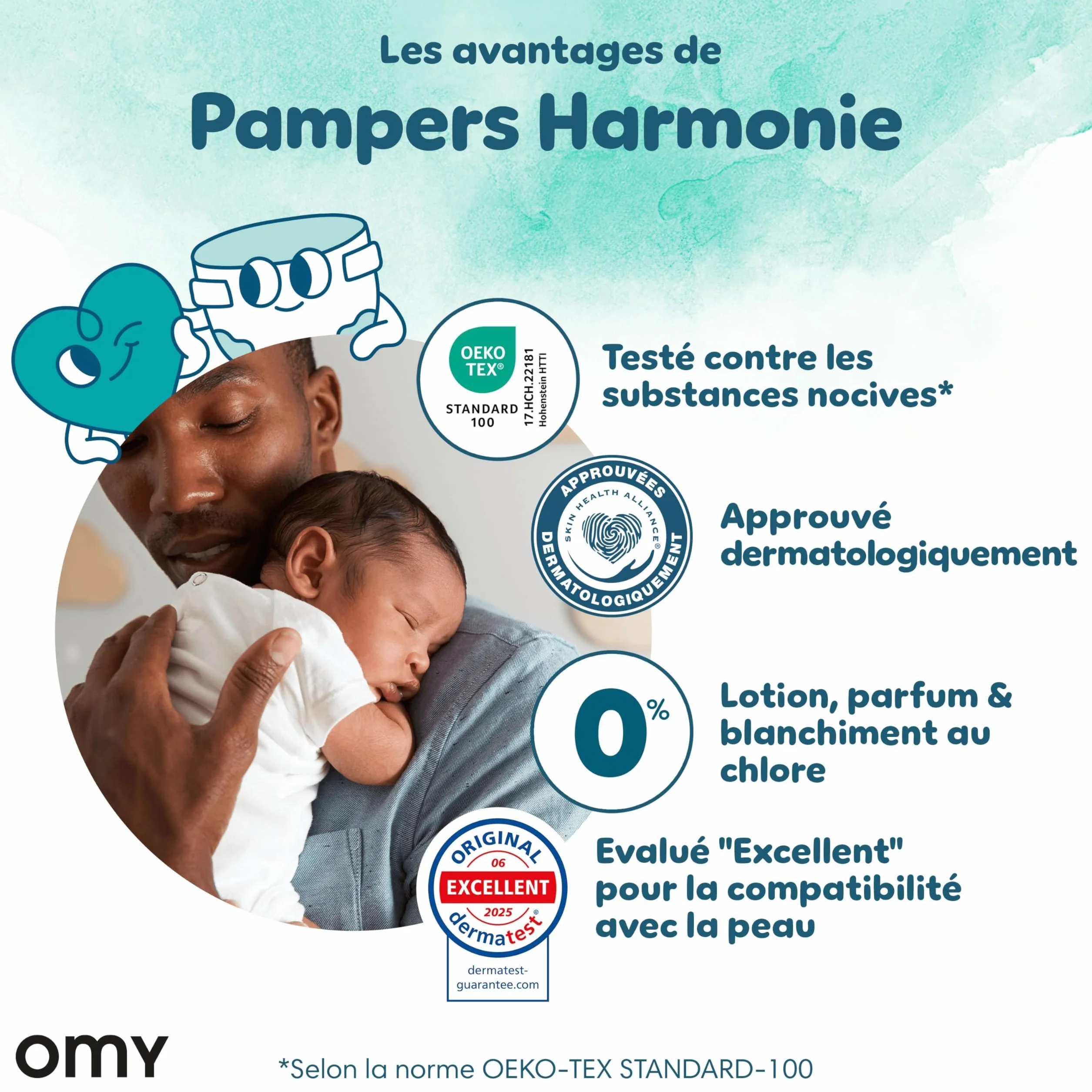 Pampers Harmonie Langes Taille 3 Édition Limitée 102 Langes 6kg-10kg