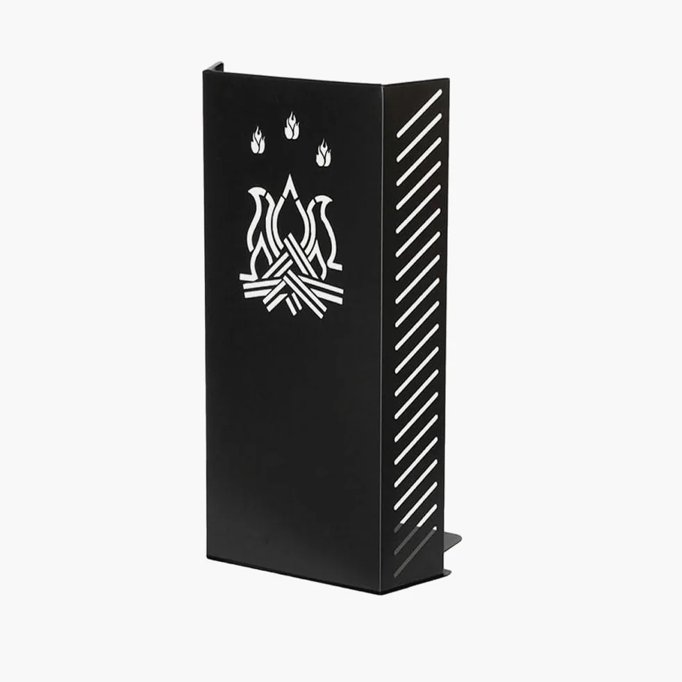 Design SCUDY Barrière de Sécurité Enfant et Animaux, protection anti-brûlures contre Verre Poêle ou Cheminée, Poêle Grille de Protection, Fabriqué en Italie. (mod. 84 - cm. 40x80 H)