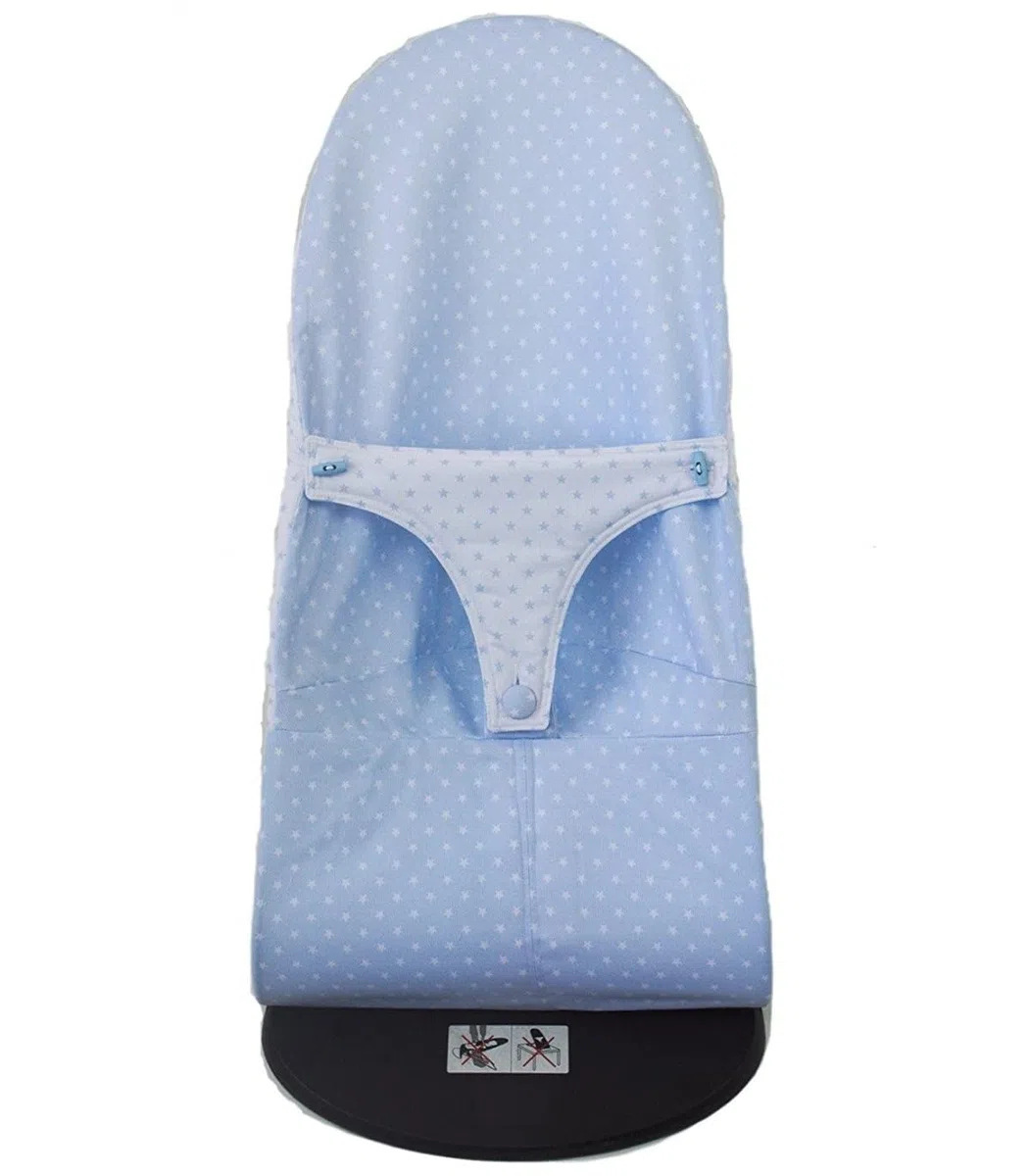 Housse réversible pour transat BabyBjörn Balance et Balance Soft. Plusieurs modèlles et couleurs disponibles. (Étoiles Bleu Ciel)