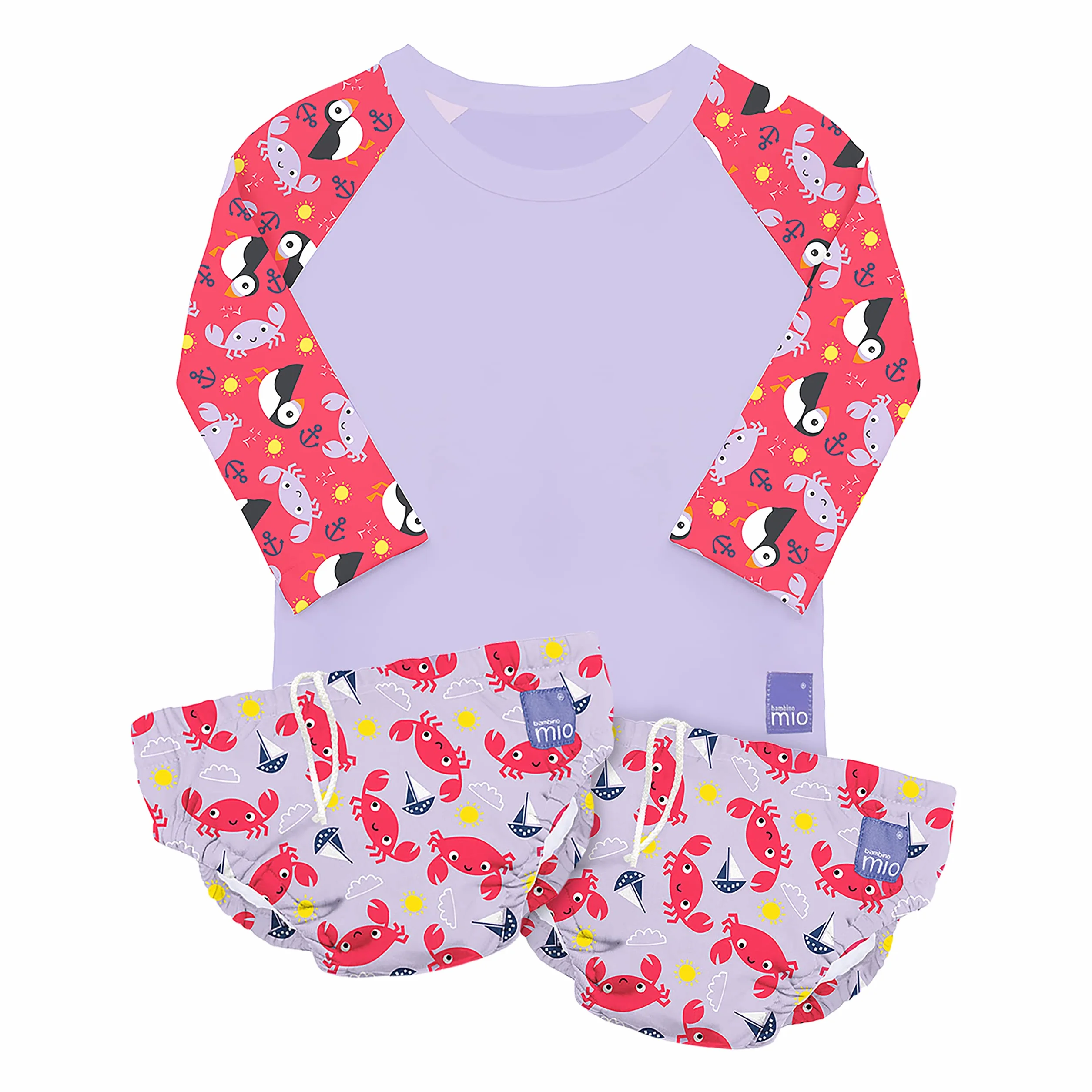 Bambino Mio Maillot de bain bébé protection solaire UPF40+ 2 couches 1 t-shirt anti-uv XL (2 ans et +)