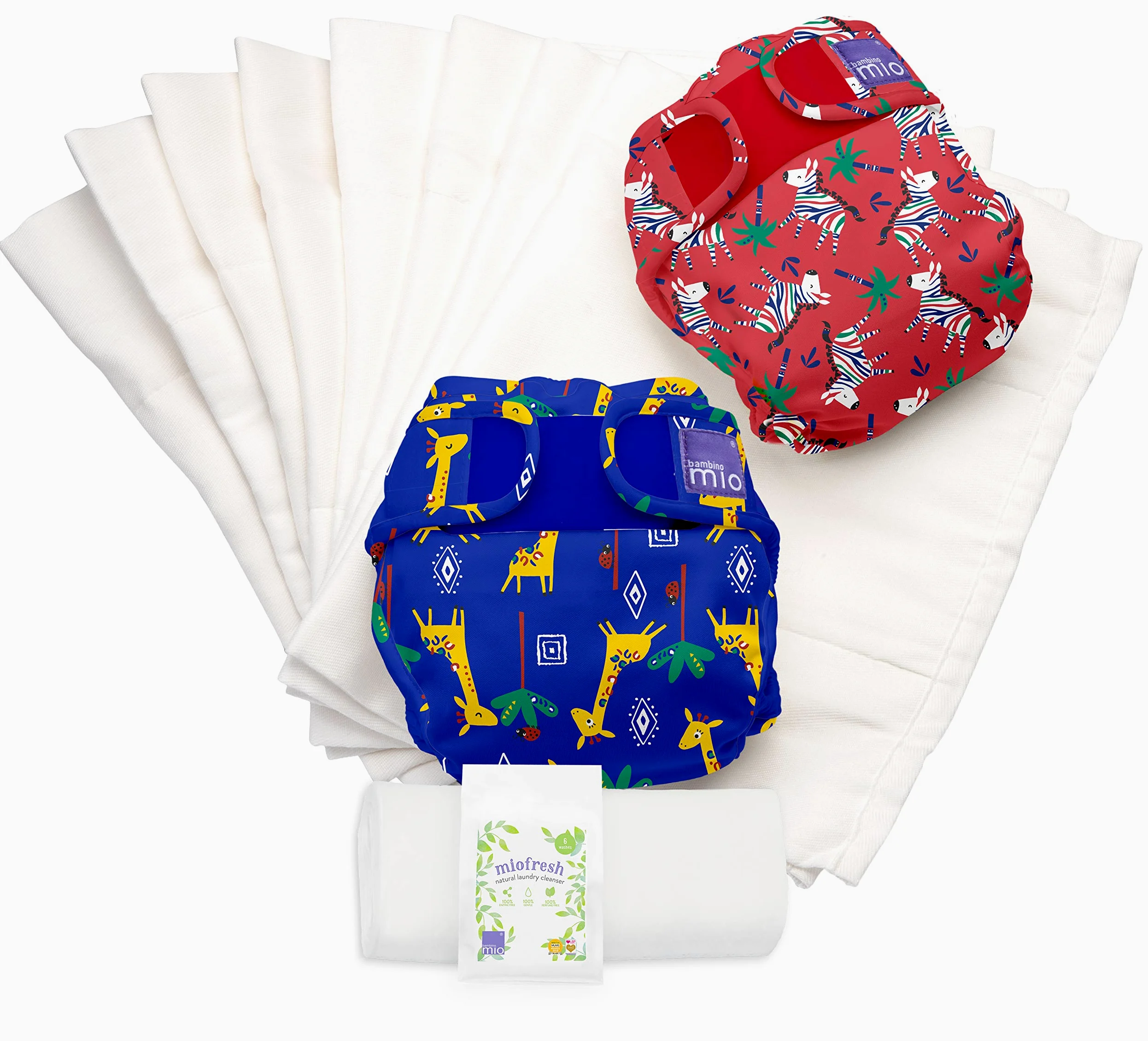 Bambino Mio Pack Couches Lavables Confort Taille 2 (+9 kg) Safari en Fête