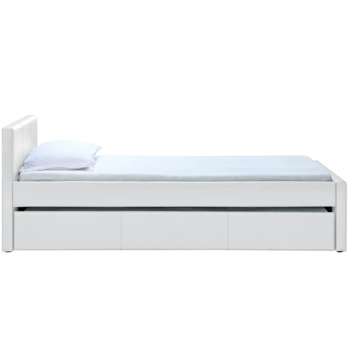 Miliboo Lit gigogne Blanc Mat 90x190 cm Macco