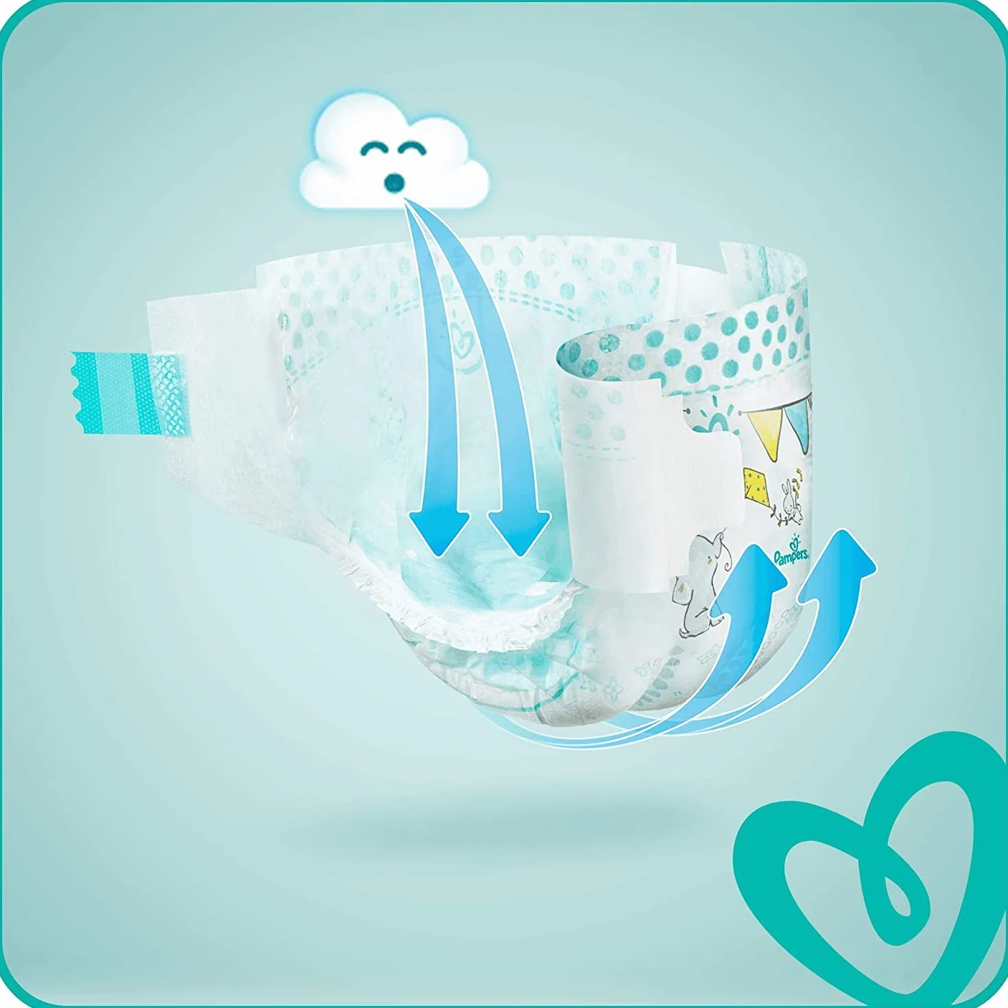 PAMPERS BABY-DRY TAILLE 3 270 COUCHES (6-10 KG)