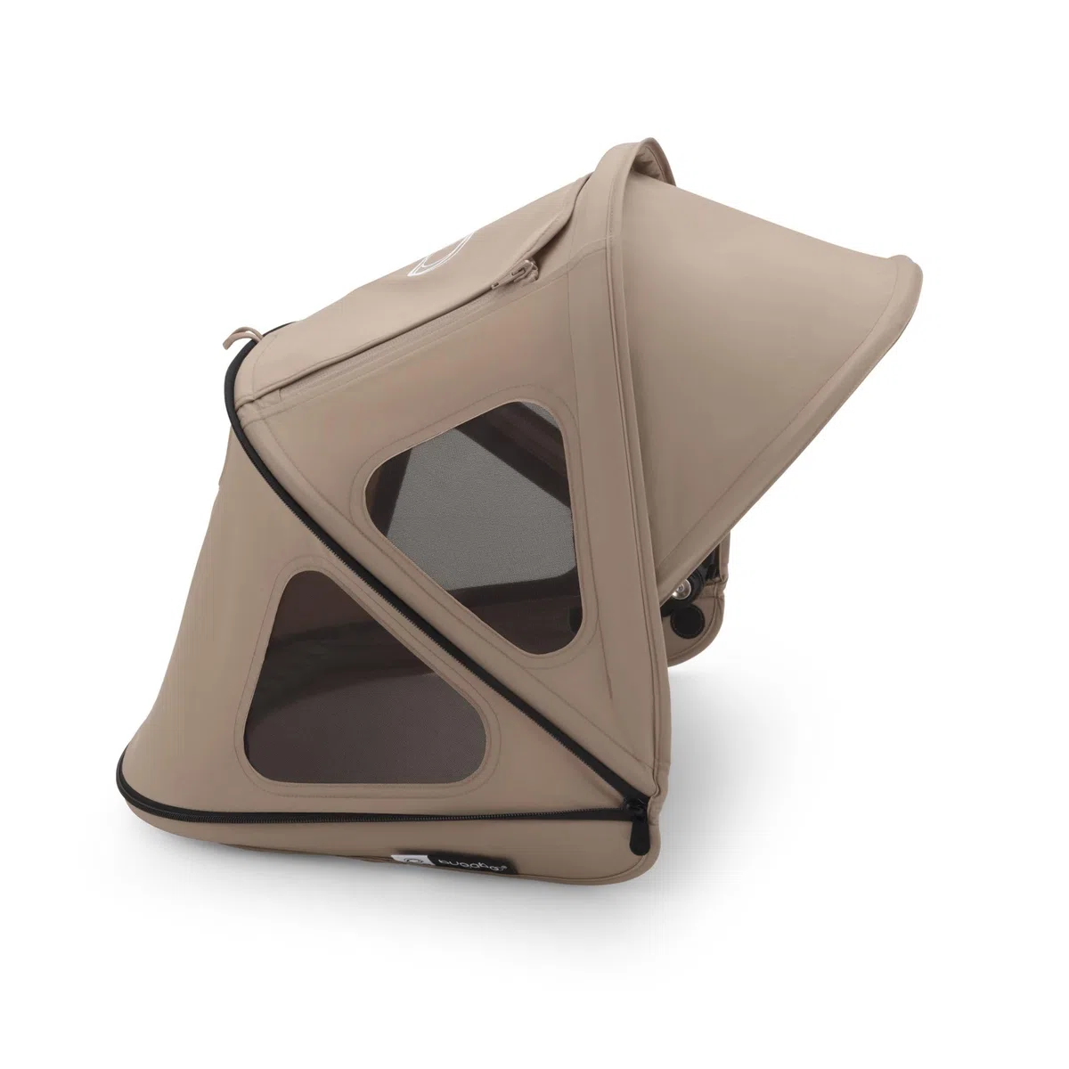 Bugaboo Dragonfly Breezy Solufflet, Extensible pour une protection complète et une protection solaire optimale, Desert Taupe