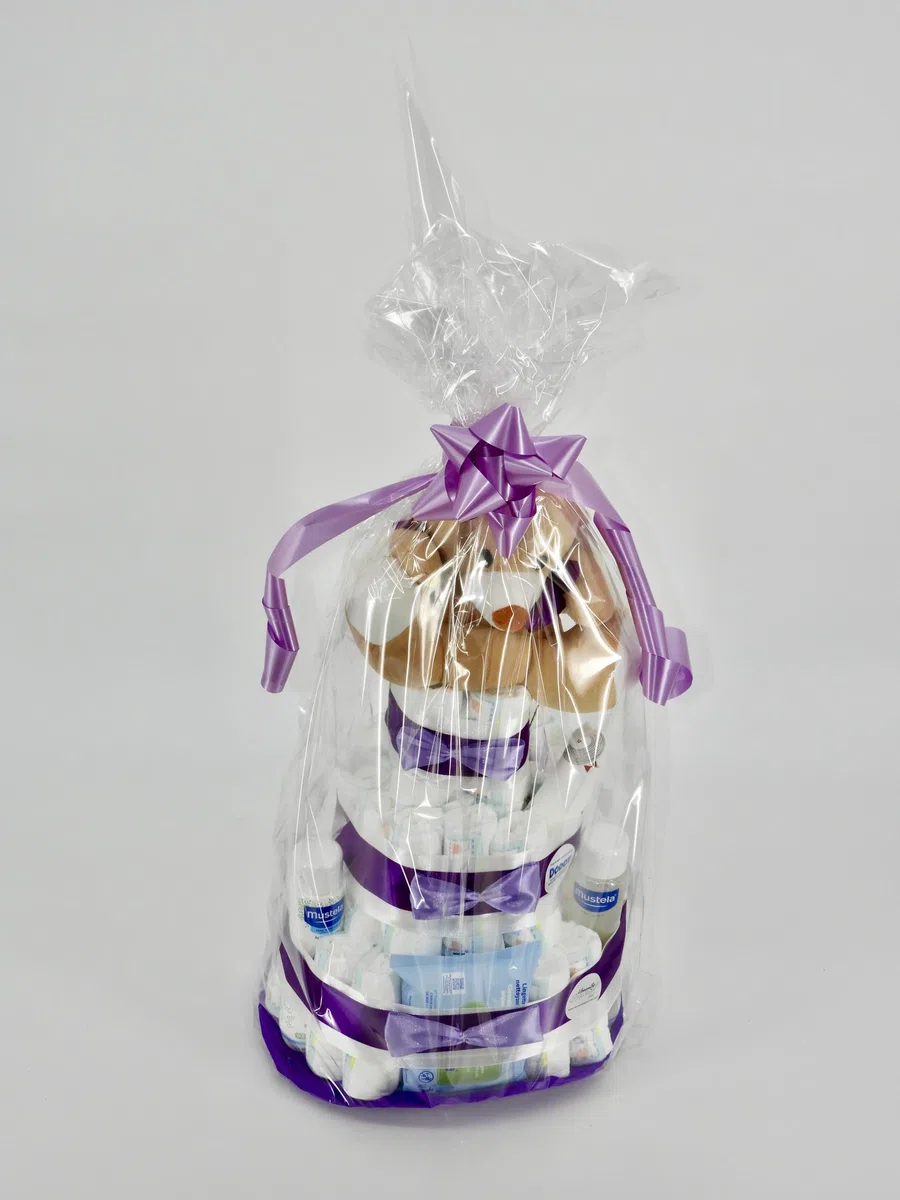Mustela Gâteau De Couches Taille 2 Coffret Cadeau Naissance Fille Garçon Mixte Bébé